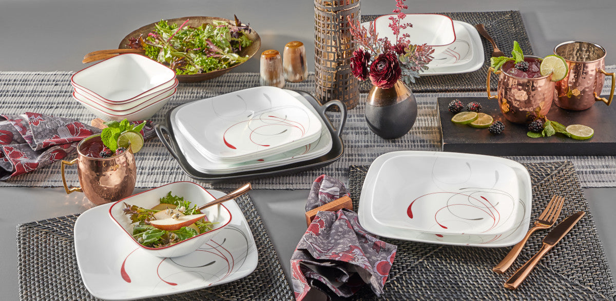Corelle Square Splendor 12-piece Dinnerware Set. Service for 4 - Image 6