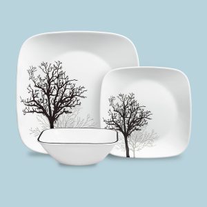 Corelle Timber Shadows 12-piece Dinnerware Set. Service for 4