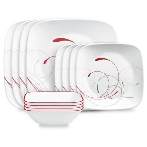 Corelle Square Splendor 12-piece Dinnerware Set. Service for 4