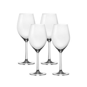 Ocean Glass Sondria White Wine Glasses (4-pieces). 14-ounce. Dishwasher Safe