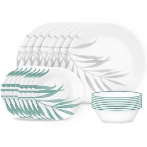Corelle Solar Print 18-piece Dinnerware Set. Service for 6. EXCLUSIVE