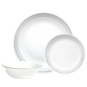 Corelle Mystic Gray 12-piece Dinnerware Set. Service for 4