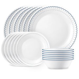 Corelle Caspian Lace 18-piece Dinnerware Set. Service for 6