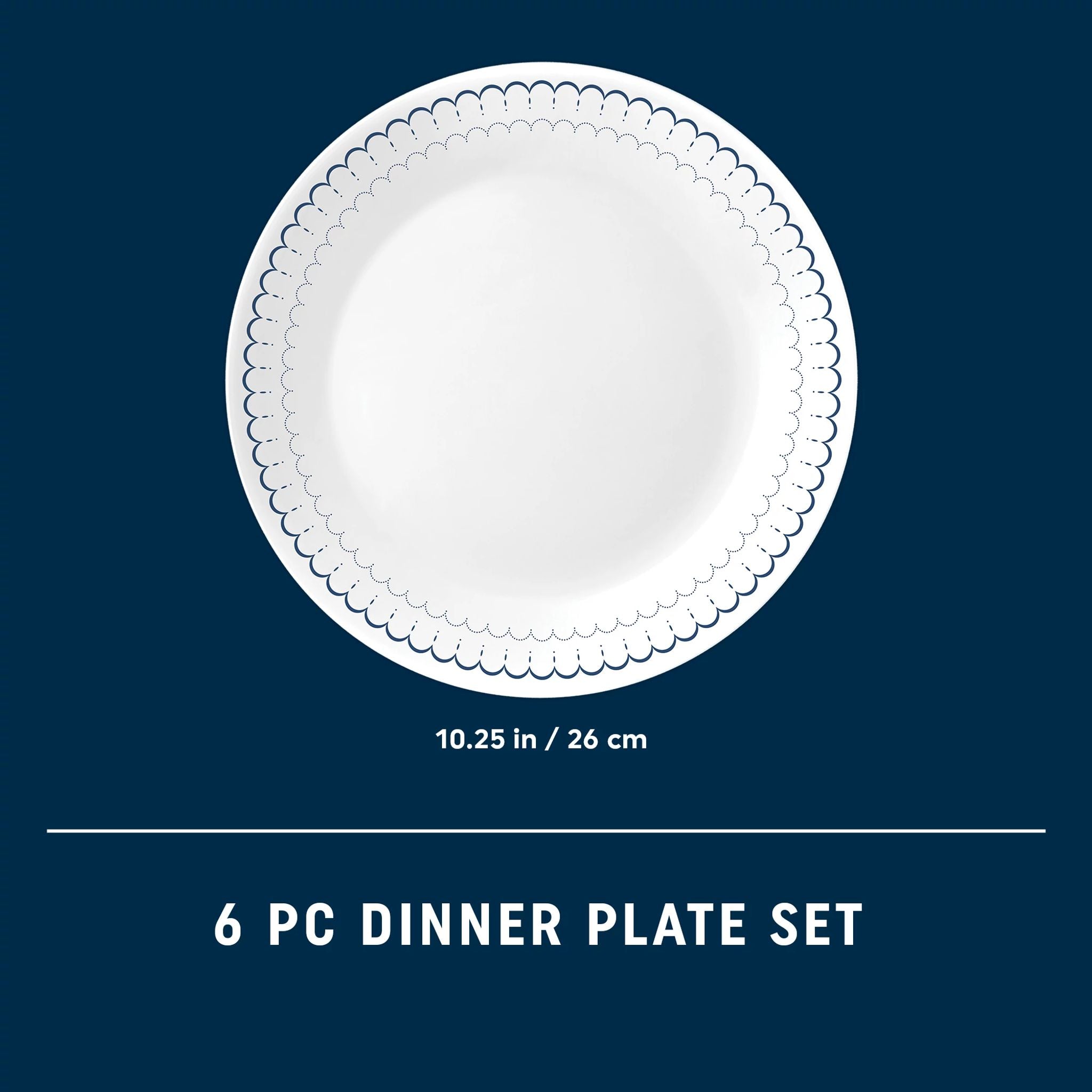 Corelle® Caspian Lace 10.25 Dinner Plates. 6-pack - Image 6