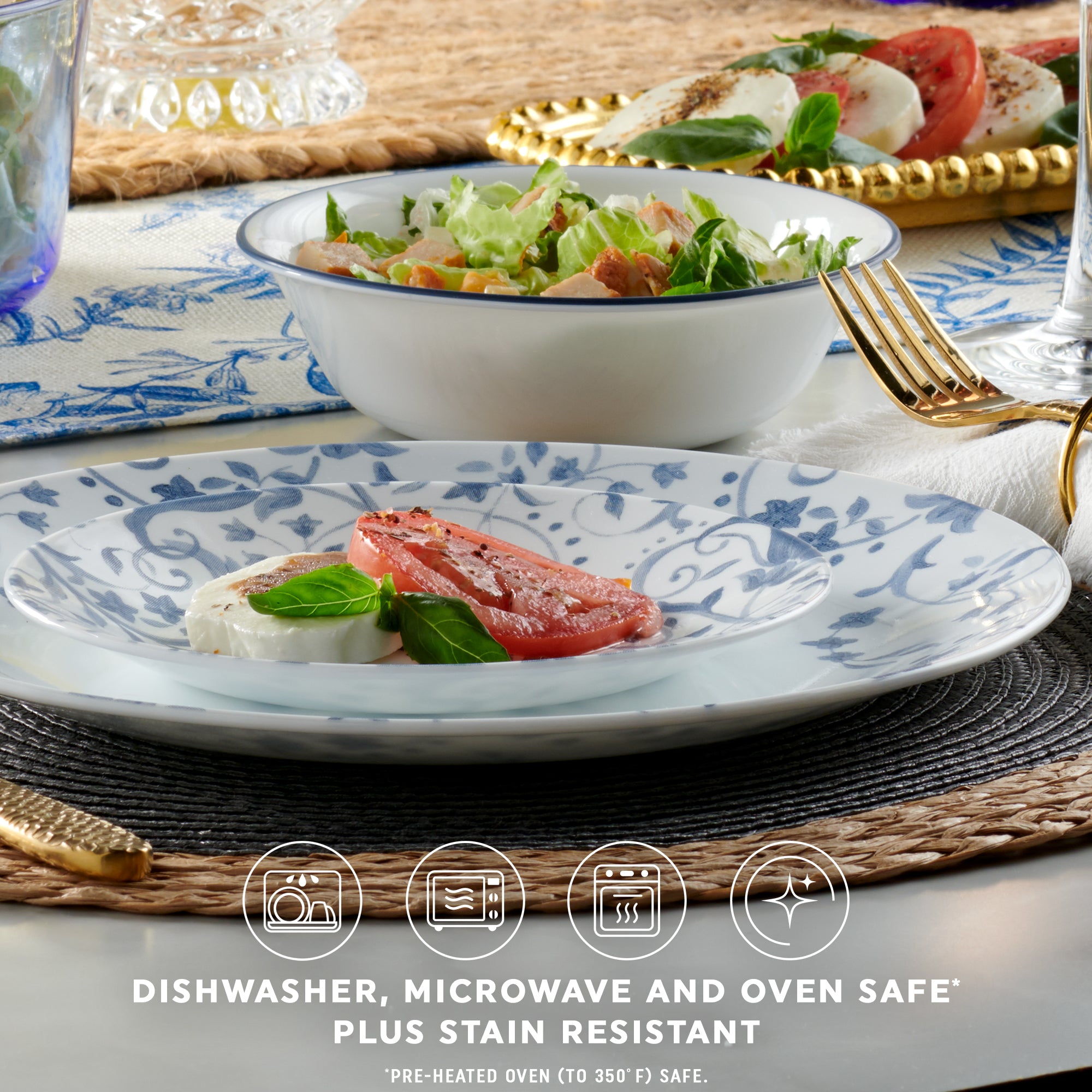 Corelle Darlington 10.25 Dinner Plate - Image 8