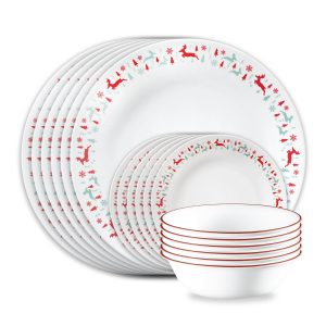 Corelle Be Merry 18-pc Dinnerware Set. Service for 6