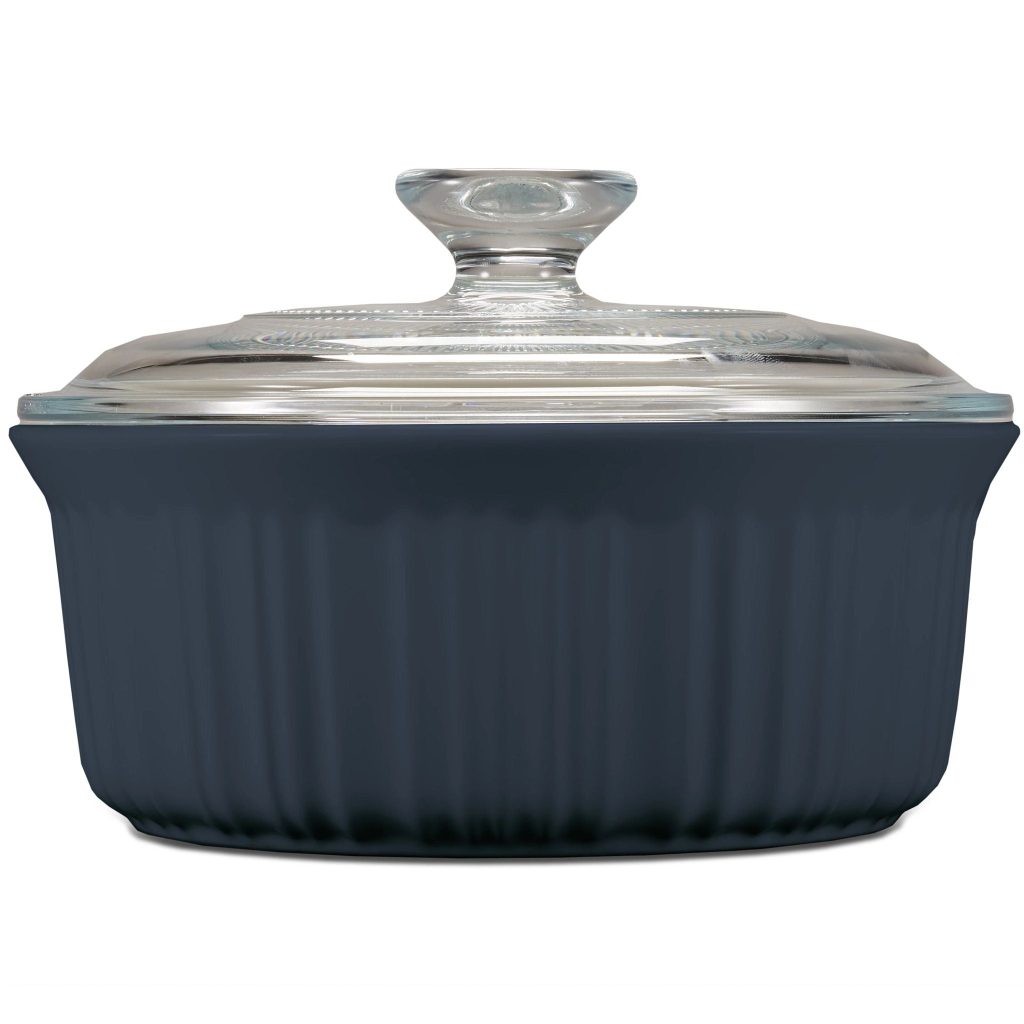 CorningWare French Colors 1.5-quart Round Baking Dish. Navy