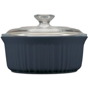 CorningWare French Colors 1.5-quart Round Baking Dish. Navy