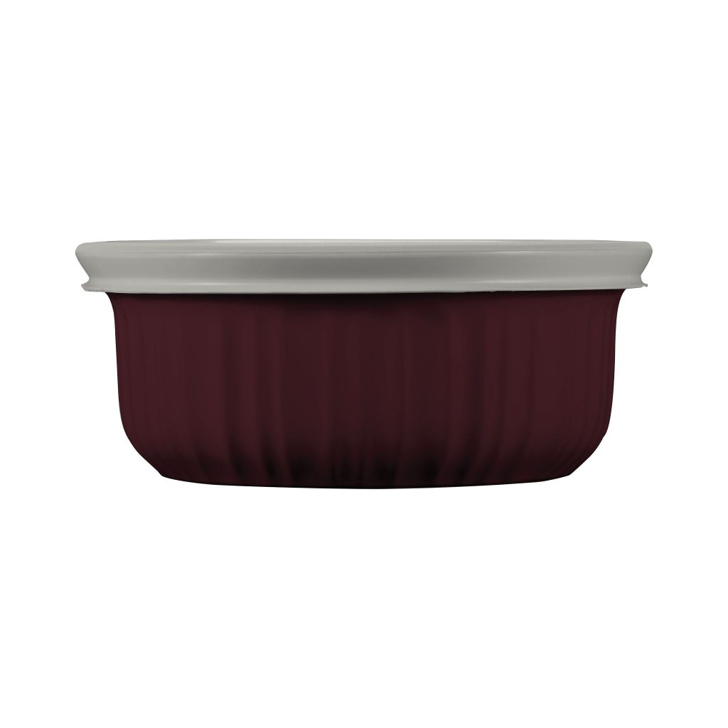 CorningWare French Colors 16-ounce Baking Dish with Lid. Cabernet