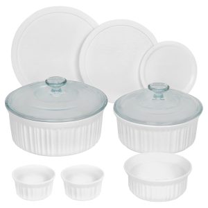CorningWare French White 10-piece Round Bakeware Set